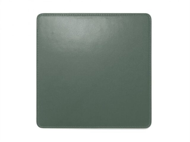 Lavoisier Maroquinier - Tapis souris en cuir vert anglais