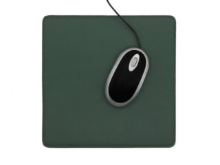 LAVOISIER Maroquinier - Tapis souris en cuir vert anglais