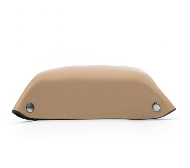 Lavoisier Maroquinier - Vide poche en cuir beige cafe latte