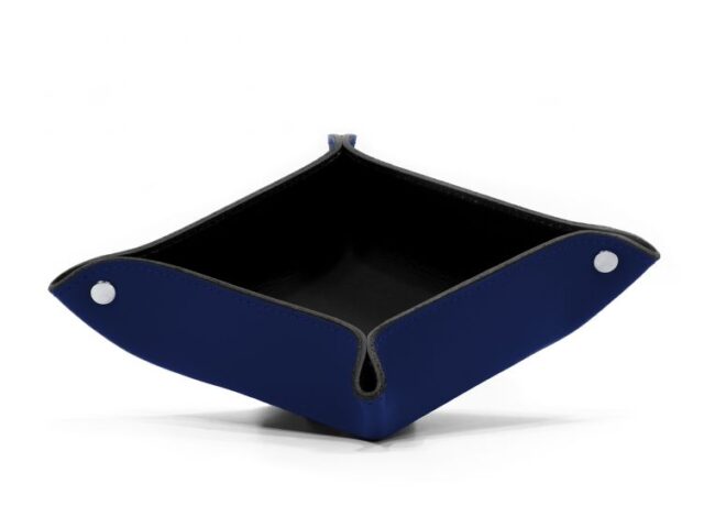 Lavoisier Maroquinier - Vide poche en cuir bleu cobalt