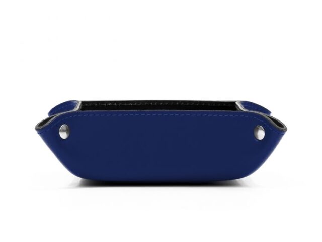 Lavoisier Maroquinier - Vide poche en cuir bleu cobalt