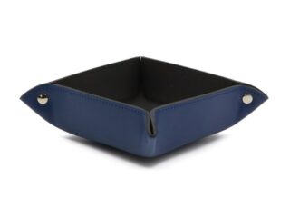 LAVOISIER Maroquinier - Vide poche en cuir bleu cobalt