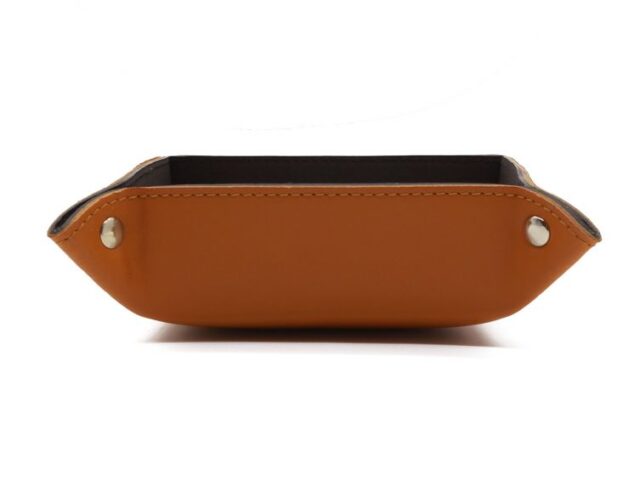 Lavoisier Maroquinier - Vide poche en cuir gold