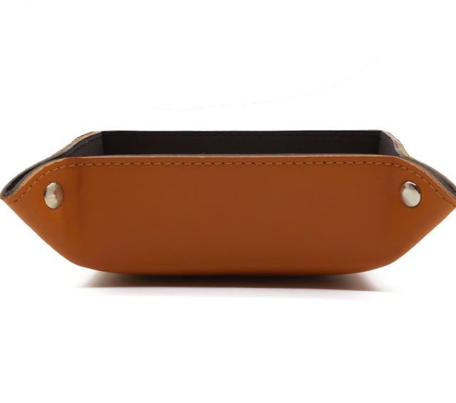 Lavoisier Maroquinier - Vide poche en cuir gold