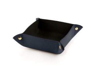 LAVOISIER Maroquinier - Vide poche en cuir luxe bleu marine  VP900
