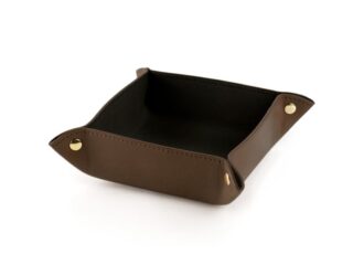 LAVOISIER Maroquinier - Vide poche en cuir luxe marron  VP900