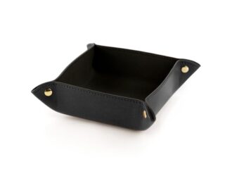 LAVOISIER Maroquinier - Vide poche en cuir luxe noir  VP900