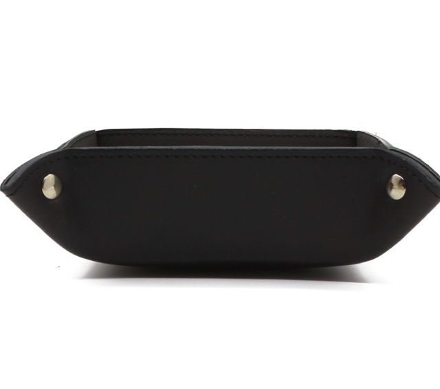 Lavoisier Maroquinier - Vide poche en cuir noir