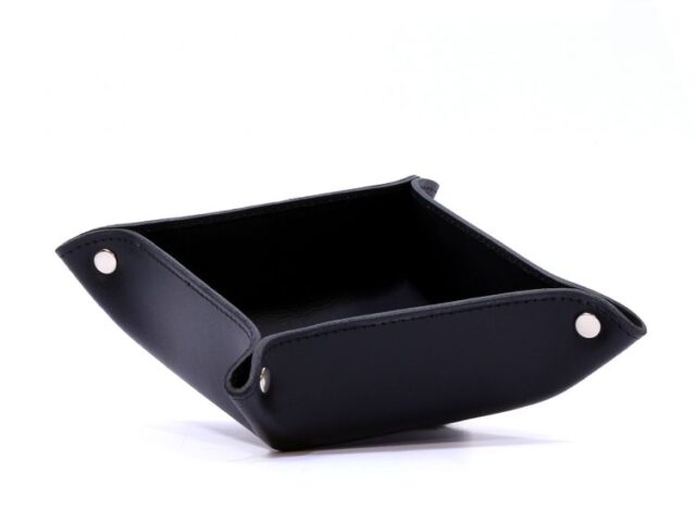 Lavoisier Maroquinier - Vide poche en cuir noir