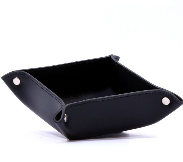 Lavoisier Maroquinier - Vide poche en cuir noir