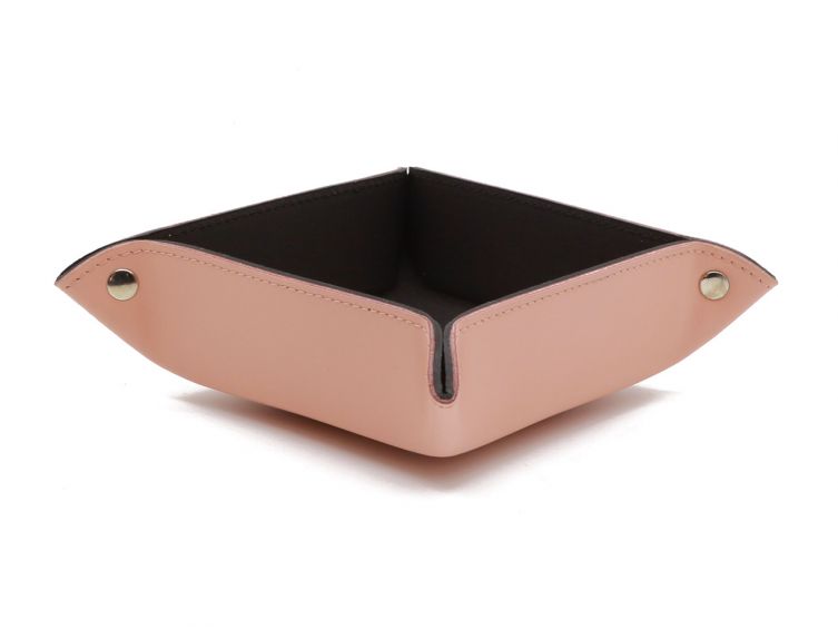 vide poche en cuir rose Lavoisier Maroquinier - Vide poche en cuir rose