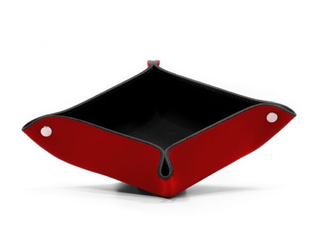 Lavoisier Maroquinier - Vide poche en cuir rouge coquelicot