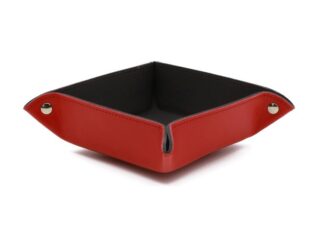 Vide poche en cuir rouge coquelicot par la marque LAVOISIER Maroquinier LAVOISIER Maroquinier - Vide poche en cuir rouge coquelicot