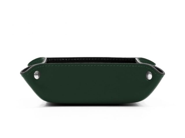 Lavoisier Maroquinier - Vide poche en cuir vert anglais