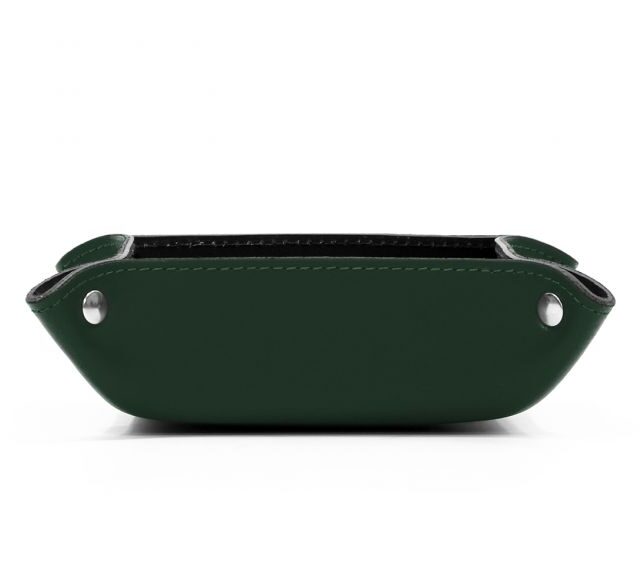 Lavoisier Maroquinier - Vide poche en cuir vert anglais