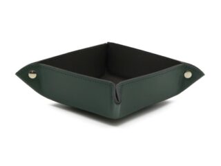 LAVOISIER Maroquinier - Vide poche en cuir vert anglais