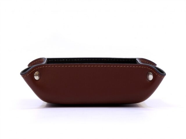 Lavoisier Maroquinier - Vide poche en cuir marron