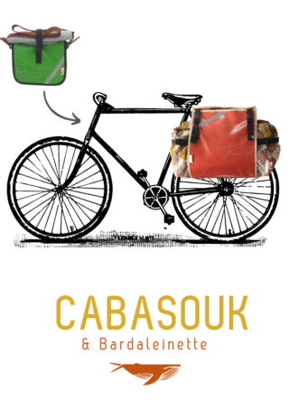 Atelier de la Baleine à Bosse - Composer votre paire de sacoches de vélo Cabasouk & Bardaleinette