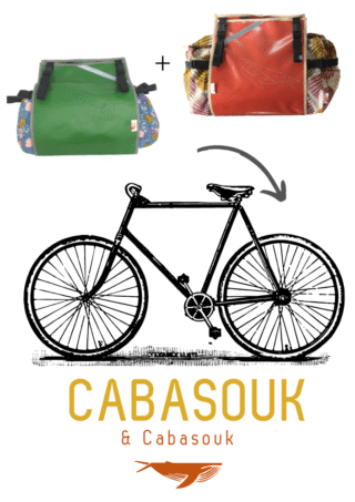 Atelier de la Baleine à Bosse - Composer votre paire de sacoches de vélo Cabasouk & Cabasouk