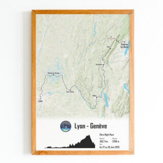 The Post Trace - Lyon – Genève – Affiche Cyclisme