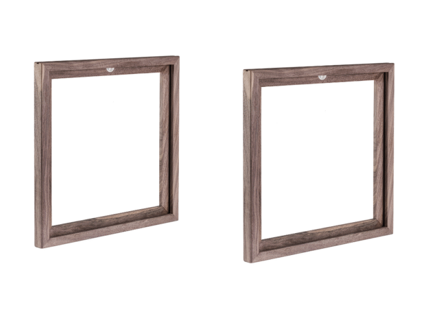 Manufacture Jacquemin - Cadre à vinyle en noyer - Lot de 2