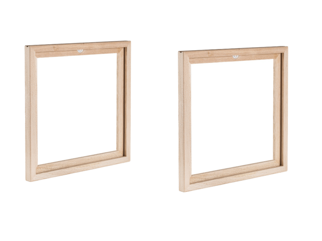 Manufacture Jacquemin - Cadre à vinyle en chêne - Lot de 2