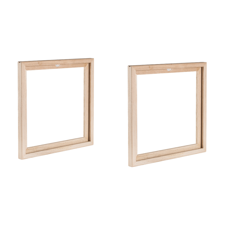 Manufacture Jacquemin - Cadre à vinyle en chêne - Lot de 2