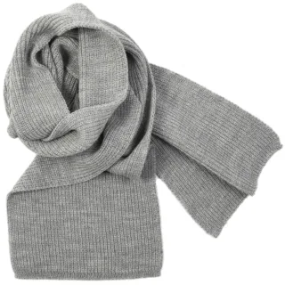 Echarpe Laine Mérinos – Gris Chine par la marque Tricots Marcel Tricots Marcel - Echarpe Laine Mérinos – Gris Chine
