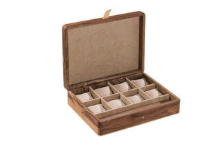 Manufacture Jacquemin - Coffret à montres en noyer – Modèle XL – 8 montres