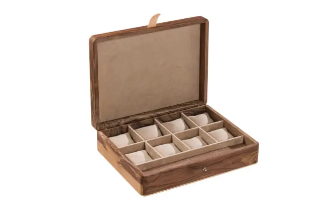 Manufacture Jacquemin - Coffret à montres en noyer – Modèle XL – 8 montres