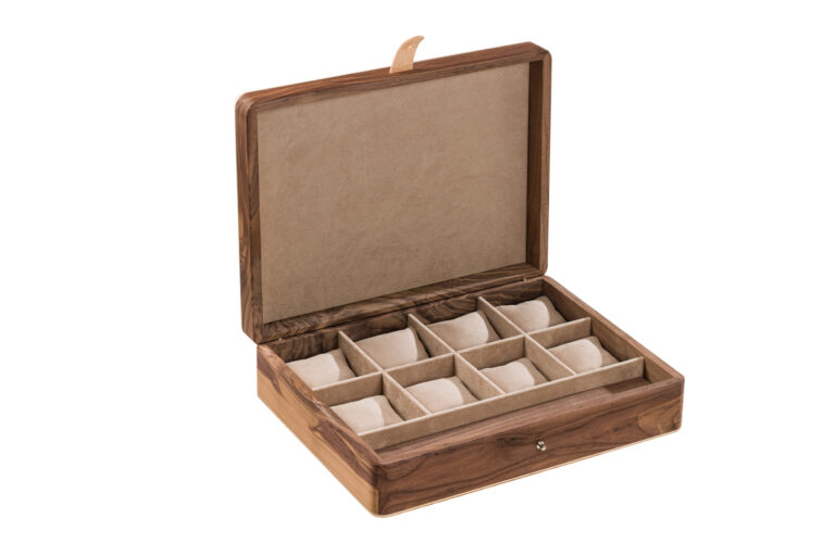Manufacture Jacquemin - Coffret à montres en noyer - Modèle XL - 8 montres