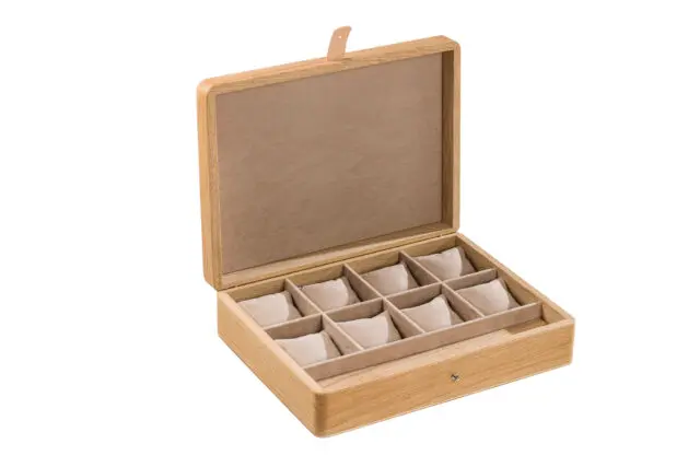 Manufacture Jacquemin - Coffret à montres en chêne – Modèle XL – 8 montres