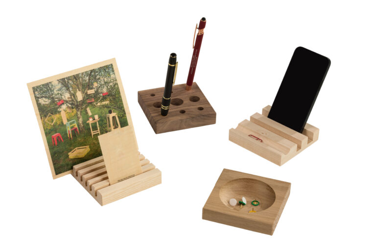 Manufacture Jacquemin - Organiseur de bureau modulable Le Quatre-Quarts 4 essences