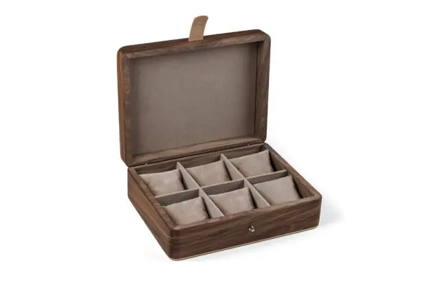 Manufacture Jacquemin - Coffret à montres en noyer – grand modèle – 6 montres