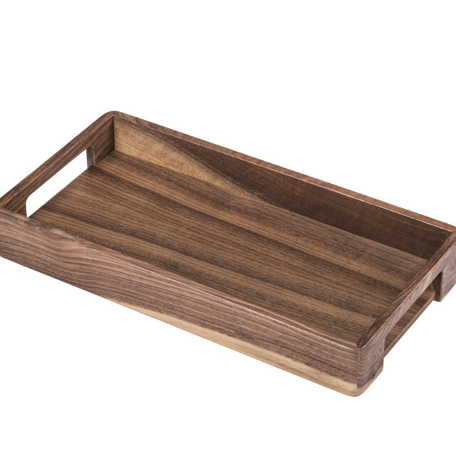 Manufacture Jacquemin - Plateau à poignées en noyer massif - Petit modèle