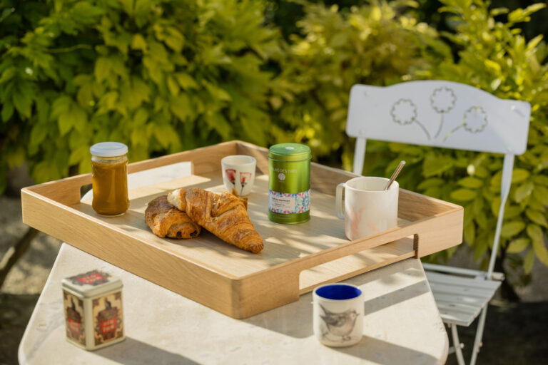 Manufacture Jacquemin - Plateau à poignées en chêne massif - Grand modèle