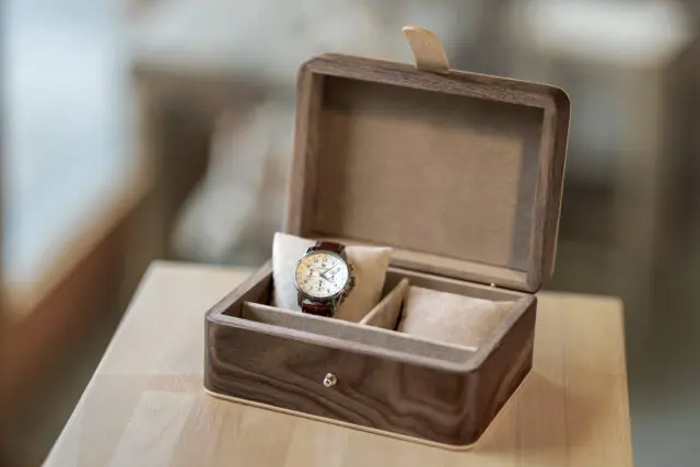 Manufacture Jacquemin - Coffret à montres Noyer Petit modèle – 2 montres
