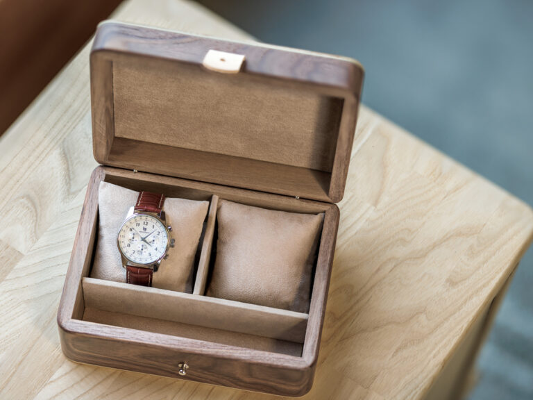 Manufacture Jacquemin - Coffret à montres Noyer Petit modèle - 2 montres