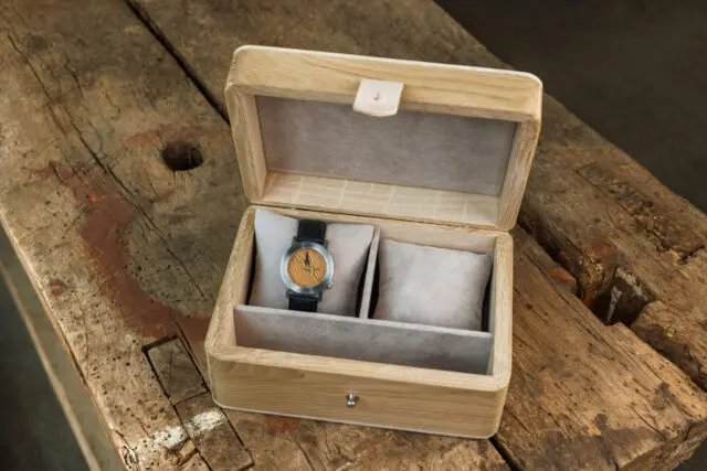 Manufacture Jacquemin - Coffret à montres Chêne Petit modèle – 2 montres