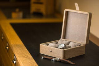 Manufacture Jacquemin - Coffret à montres en chêne 4 montres