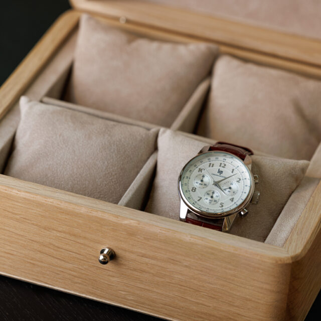 Manufacture Jacquemin - Coffret à montres en chêne 4 montres