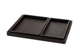 Manufacture Jacquemin - Plateau en chêne massif teinté noir – Trio