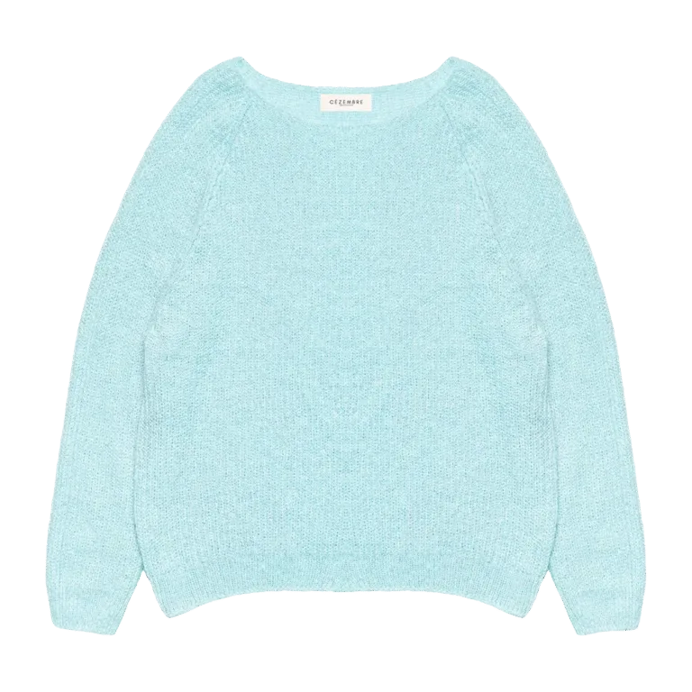 Cézembre - Pull ROCHEBONNE (Alpaga) - Ciel / XL