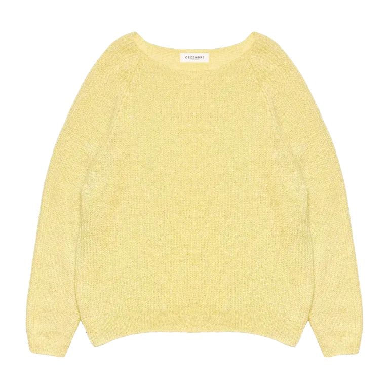 Cézembre - Pull ROCHEBONNE (Alpaga) - Jaune / XL