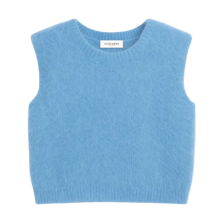 Pull romy azur Cézembre - Pull ROMY (Alpaga) - Azur / L