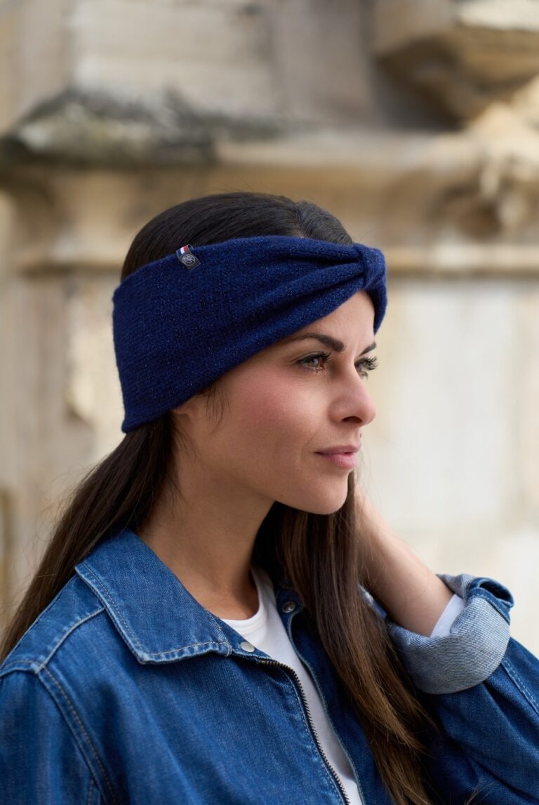 maison-bonnefoy - Bandeau Natacha – Ecru pailleté
