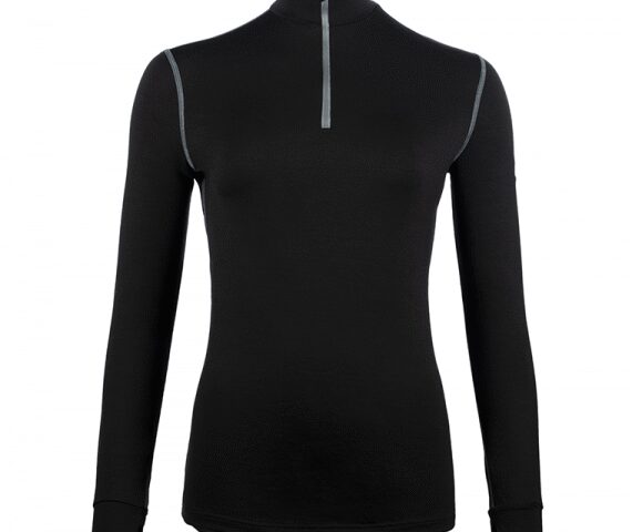 base layer merinos femme 240g Base layer en laine mérinos femmes 240Wnoir - OGARUN