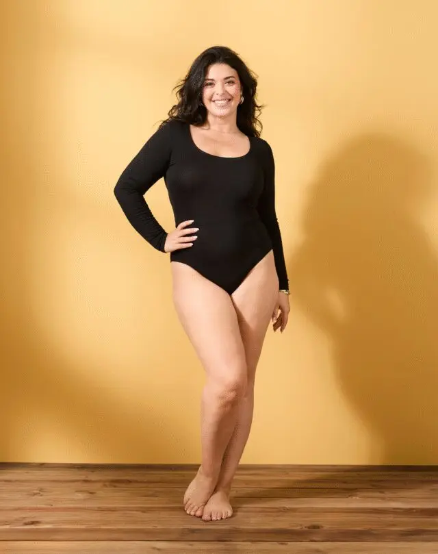 Lemahieu - Body noir manches longues - Femme - Femme