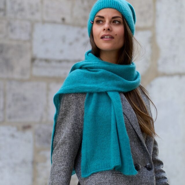 Maison Bonnefoy - Bonnet tombant Jade Vert lagon (Jade)