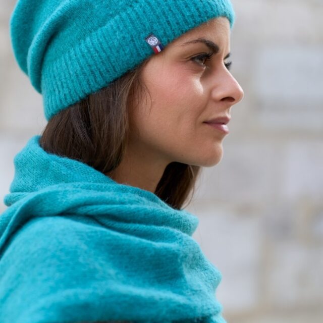 Maison Bonnefoy - Bonnet tombant Jade Vert lagon (Jade)